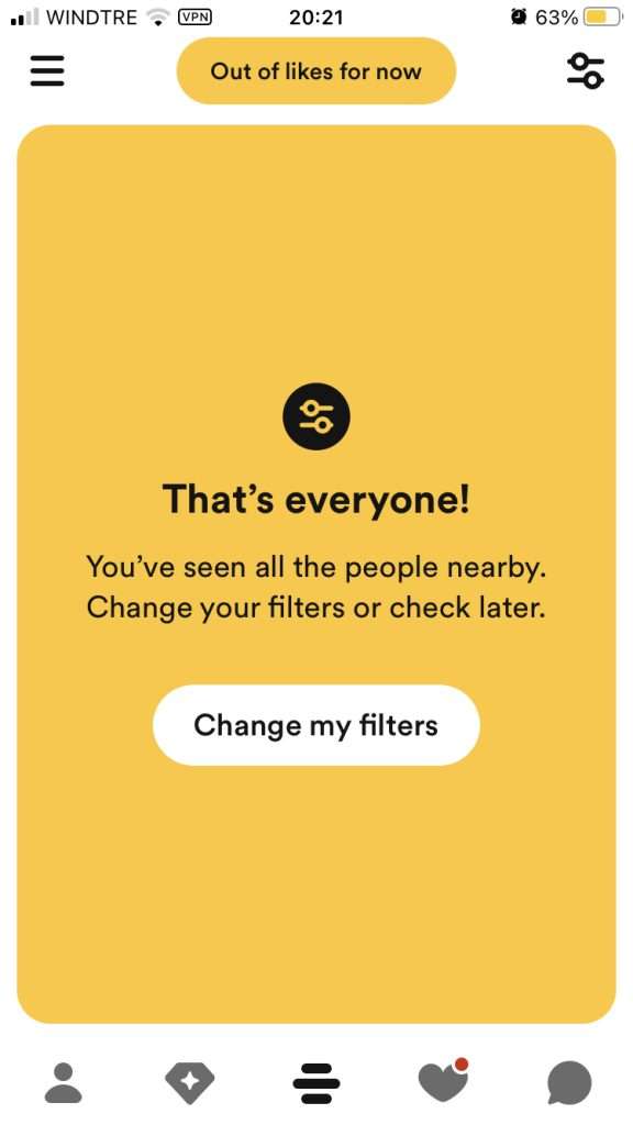 Why Does Bumble Say All Caught Up?